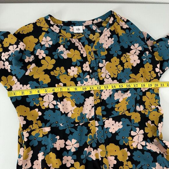 CAbi 4158 Womens Large Favorite Blouse Floral Shirt Blouse Career Office - Picture 10 of 12
